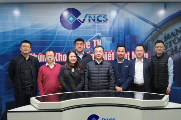 Đại diện Công ty quản lý quỹ Ngân Hoa thăm quan và làm việc tại trụ sở Chứng Khoán Kiến Thiết  Việt Nam ngày 31/1/2018