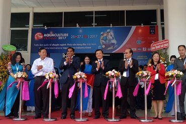 2017越南水产养殖业国际展览会在越南芹苴市正式开幕