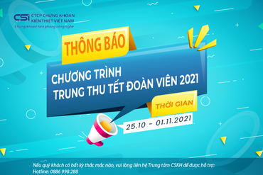 Thông báo sự kiện Trung Thu Tết Đoàn viên 2021
