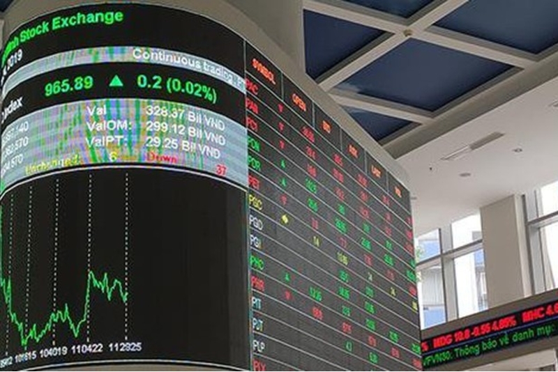 胡志明交易所：成交量继续下降15%，10月份5家企业的市值降至十亿美元之下