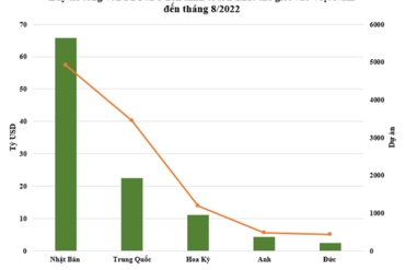 世界5大经济体对越南投入了多少资金？