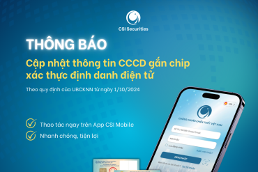 Cập nhật Thông tin xác thực định danh điện tử (CCCD gắn chip) cho TKGDCK