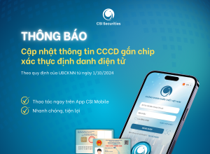 Cập nhật Thông tin xác thực định danh điện tử (CCCD gắn chip) cho TKGDCK