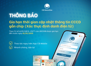 Thông báo Gia hạn thời gian cập nhật thông tin CCCD gắn chip