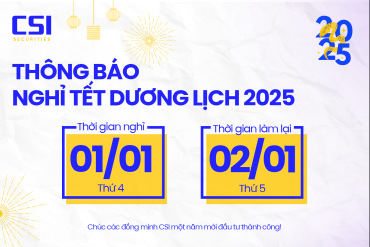 THÔNG BÁO LỊCH NGHỈ TẾT DƯƠNG LỊCH 2025