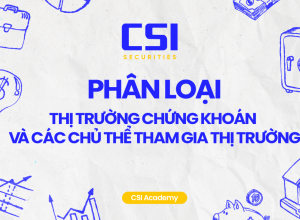 Phân loại thị trường chứng khoán và các chủ thể tham gia thị trường