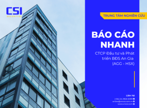 Báo cáo nhanh CTCP Đầu tư và Phát triển Bất động sản An Gia (AGG - HSX)