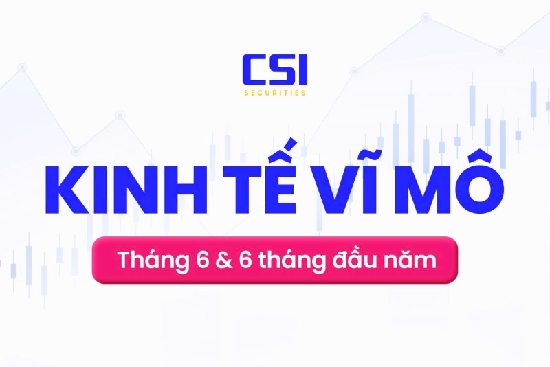 Báo cáo kinh tế vĩ mô tháng 6 và 6 tháng đầu năm 2025