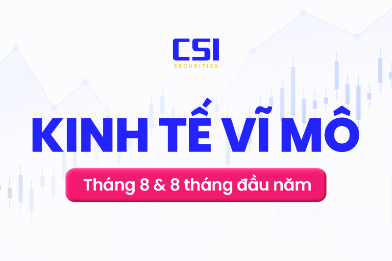 Báo cáo kinh tế vĩ mô tháng 8 và tám tháng đầu năm 2025