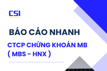 BÁO CÁO NHANH CTCP CHỨNG KHOÁN MB - 2026