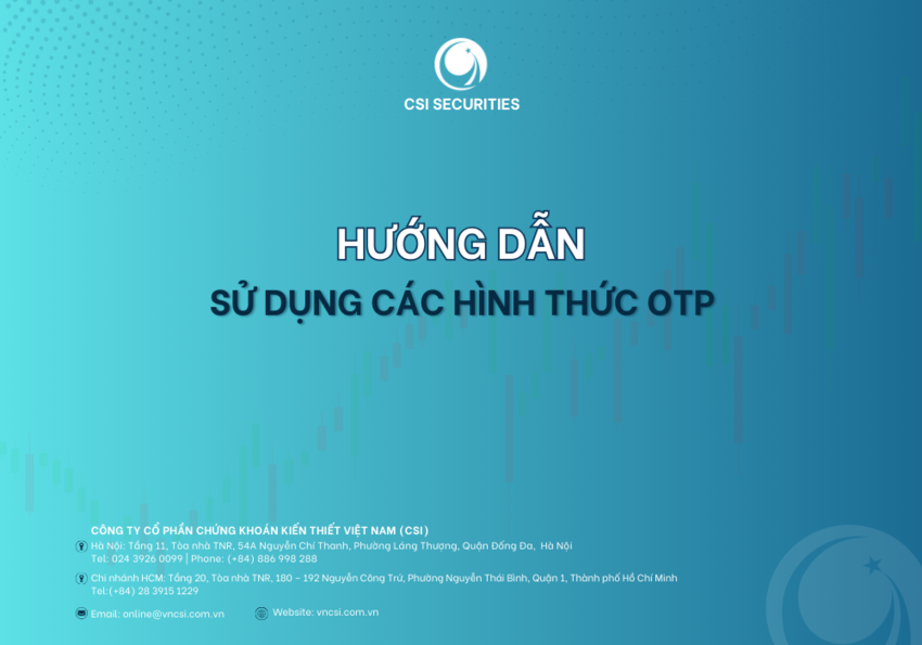 Hướng dẫn sử dụng các hình thức OTP